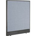 Global Equipment Interion    Electric Office Partition Panel, 36-1/4"W x 46"H, Blue 240224EBL